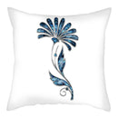 Axyaa Blue Flower Pattern Pillow Case