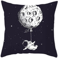 Universe Space Peach Skin Pillowcases by Axyaa - Cartoon Animation Pilot Cushion Cover