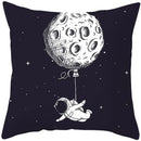 Universe Space Peach Skin Pillowcases by Axyaa - Cartoon Animation Pilot Cushion Cover