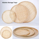Axyaa Bamboo Weave Sieve Raft: Easy Clean, Decorative Home Decor in 6 Sizes