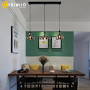 Axyaa Smoke Grey Glass Chandelier - Retro Loft Ceiling Lighting