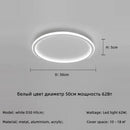 Axyaa Modern Round Iron Dimmable LED Ceiling Lights for Bedroom Foyer Indoor Lighting