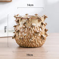 Axyaa Mushroom Tree Stumps Vase: Handmade Garden Planting Pot with Simulated Mushroom Design