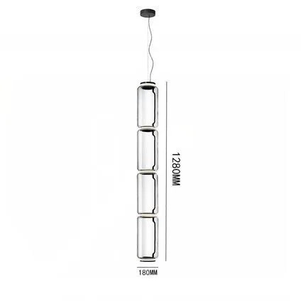 Modern Nordic Chandelier for Dining Room by Axyaa - Glass Jars Led Pendant Light