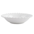 Axyaa White Lace Ceramic Deep Plate Pasta Set for Hotels & Restaurants