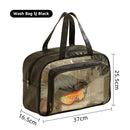 Axyaa Travel Toiletry Storage Bag: Portable Makeup Organizer for Dry/Wet Cosmetics.