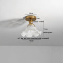 Axyaa Green Glass Indoor LED Ceiling Lamp - Modern Lighting Fixtures