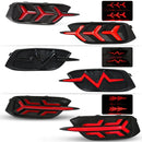 Axyaa LED Rear Bumper Reflector Light for Honda Civic 2016-2020 Dynamic Turn Signal