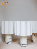 Axyaa Marble Table Lamp Touch USB Charging Modern Light Fixtures for Living Room
