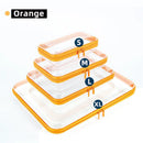 Axyaa Clear Makeup Organizer Bag Waterproof Zippered Travel Case