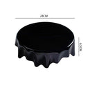 Axyaa Irregular Ceramic Dinner Plate Set for Sushi Pasta Desserts.