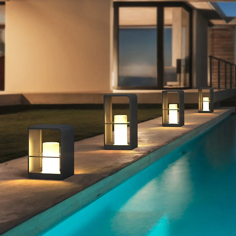 Axyaa Solar Pathway Lights: Waterproof LED Landscape Decor for Yard, Patio, Walkway