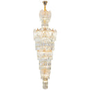 Axyaa Elegant Crystal Chandelier for Home, Hotel, and Villa Staircase