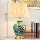 Axyaa Contemporary Ceramic Table Lamp for Living Room Bedroom, Hotel Decor