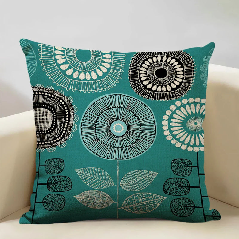 Nordic Style Cotton Tree Of Love Throw Pillow Cover 45x45CM Square Axyaa Brand