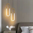 Axyaa Gold Metal LED Pendant Light for Modern Minimalist Living Room Lighting