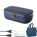 Axyaa Electric Lunch Box: Portable Stainless Steel Food Warmer Container 220V 110V