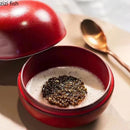 Axya Ceramic Soup Bowl Set with Lids and Plates for Restaurant Dining