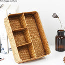 Axya Handmade Weave Storage Basket with Compartments