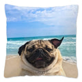 Axyaa Influencer Pug Cushion Cover - Funny Dog Home Decor Pillow Case