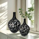 Axyaa Large-Bellied & Small-Mouthed Vase: Glass Home Decoration for Stylish Vase Placement