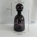 Axyaa Leopard Texture Glass Vase Modern Floral Arrangement Room Decor