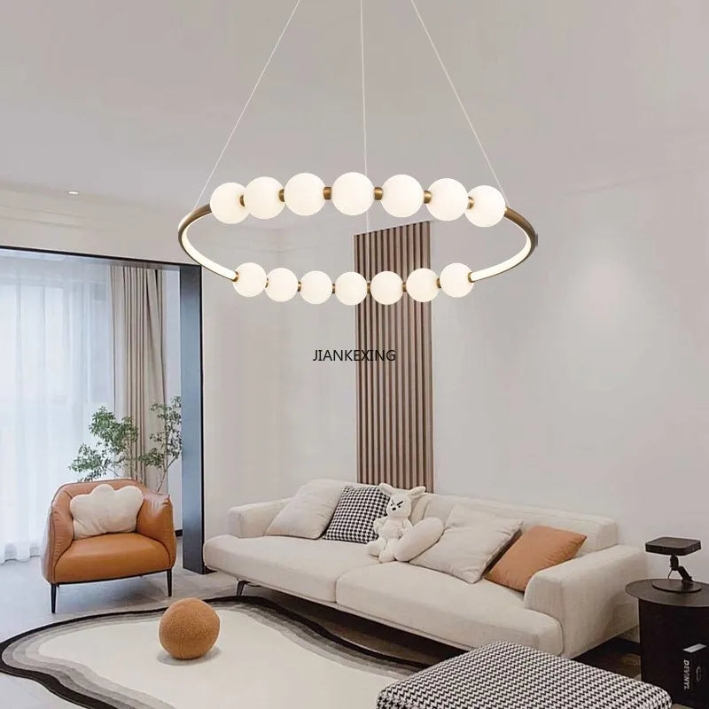 Axyaa Ring LED Pendant Lights for High-end House Decor