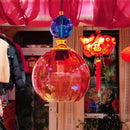 Axyaa Colorful Glass Pendant Lamp LED Chandelier for Restaurant, Bar, Bedroom