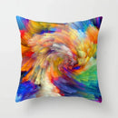Axyaa Geometric Cat Hug Pillow Cover - Psychedelic Color Sofa Decor
