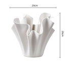 Axyaa Geometric Pleated Flowerpot & Three-dimensional Vase - Home Decor Accessory