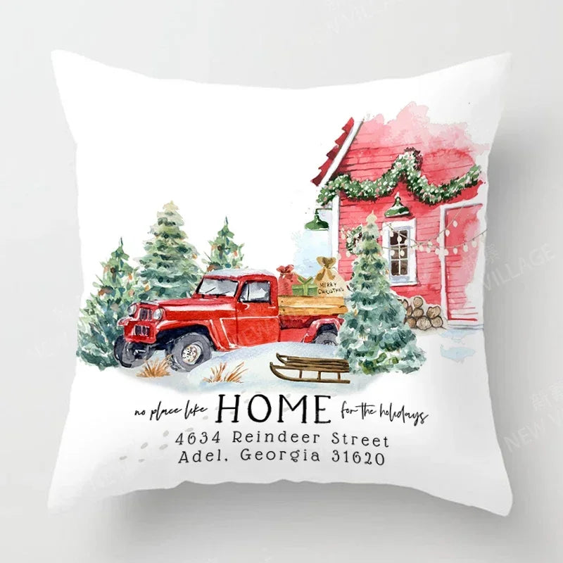 Axyaa Christmas Series Pillowcases for Festive Home Decor 40x40 50x50 60x60 35x35