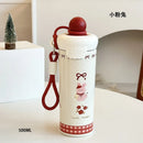 Axyaa Cartoon Stainless Steel Thermos Cup, Large Capacity Coffee Cup for Gifting