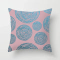 Axyaa Pink Geometric Print Decor Pillow Cover for Modern Luxury Home
