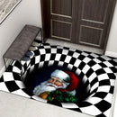 Axyaa 3D Optical Illusion Entrance Carpet: Trippy Living Room Rug for Hallway, Bedroom, Bathroom
