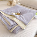 Axyaa Cool Silk Summer Quilt | Solid Color Printing Cool Silk Quilt