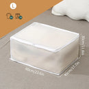 Axyaa Clear Window Clothes Storage Bag, Large Capacity Wardrobe Organizer