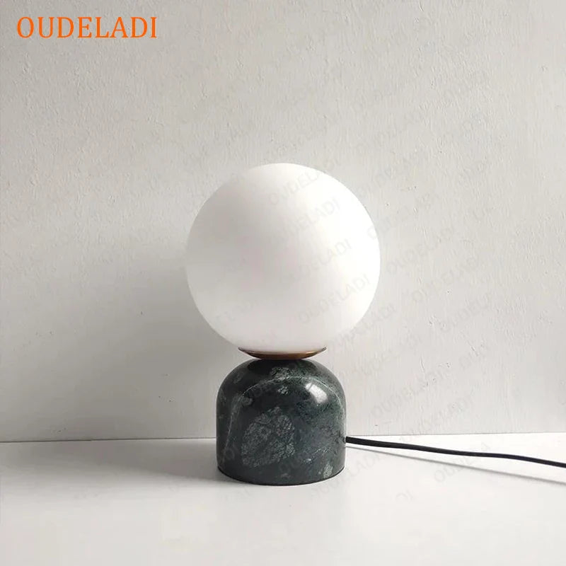 Axya LED Glass Ball Table Lamp for Modern Home Decor