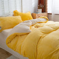 Axyaa Winter Warm Flannel Duvet Cover - Double King Queen Twin Bedding Comforter Case