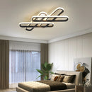 Axyaa Gold/Black Modern LED Chandelier for Living Room, Bedroom, Study - Creative Ceiling Lamp