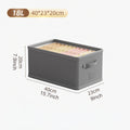 Axyaa Fabric Storage Box with Tag: Organize Home Clothing in Thickened Basket
