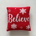 Axyaa Christmas Deer Snowflake Cushion Cover - Home Sofa Decor