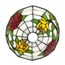 Yellow Stained Glass Lampshade 8" Feather Design - Axyaa Brand