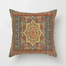 Axyaa Red Plush Moroccan Ethnic Sofa Cushion Cover -  Customizable 40x40 50x50 60x60