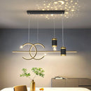 LED Pendant Chandelier by Axyaa: Modern Dining Room Hanging Light