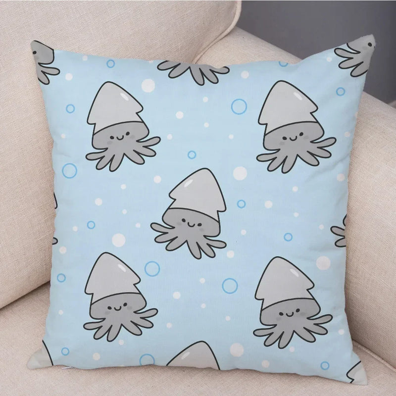 Axyaa Cartoon Animal Cushion Cover: 45*45cm for Living Room, Sofa, Car, Children's Room