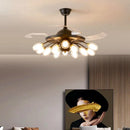 Axyaa Modern LED Ceiling Fan with Remote Control and Light for Kids Bedroom