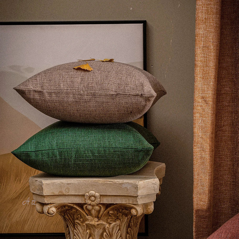 Axyaa Warm Autumn Winter Solid Pillow Covers 45x45cm - 1PC