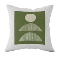Axyaa Striped Daisy Abstract Art Pillowcase - Home Decor Square Cushion Cover