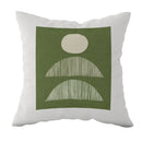 Axyaa Striped Daisy Abstract Art Pillowcase - Home Decor Square Cushion Cover