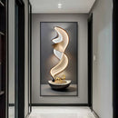 Axyaa Abstract Art Mural Wall Lamp for Foyer Living Room Staircase Decoration